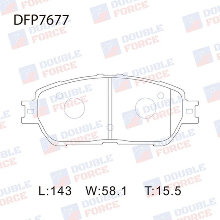 

Колодки тормозные дисковые Double Force DFP7677