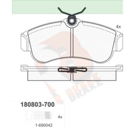 

Дисковые тормозные колодки R BRAKE RB0803-700