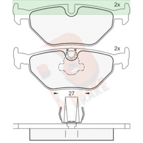 

Дисковые тормозные колодки R BRAKE RB1141