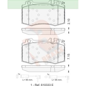 

Дисковые тормозные колодки R BRAKE RB1389-203