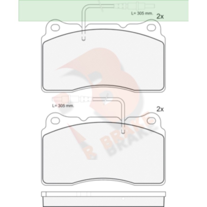 

Дисковые тормозные колодки R BRAKE RB1424