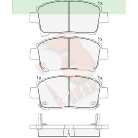 

Дисковые тормозные колодки R BRAKE RB1583
