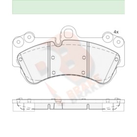 

Дисковые тормозные колодки R BRAKE RB1620