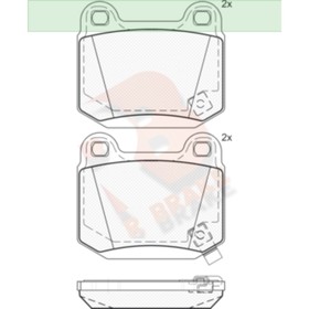 

Дисковые тормозные колодки R BRAKE RB1634