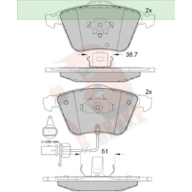 

Дисковые тормозные колодки R BRAKE RB1654