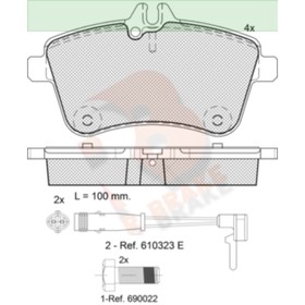 

Дисковые тормозные колодки R BRAKE RB1677-700
