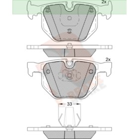 

Дисковые тормозные колодки R BRAKE RB1685