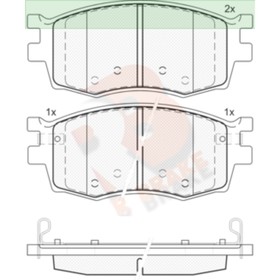 

Дисковые тормозные колодки R BRAKE RB1711