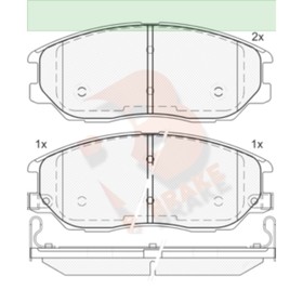 

Дисковые тормозные колодки R BRAKE RB1714