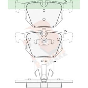 

Дисковые тормозные колодки R BRAKE RB1739
