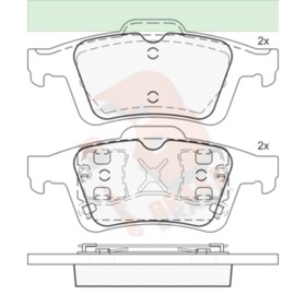 

Дисковые тормозные колодки R BRAKE RB1743