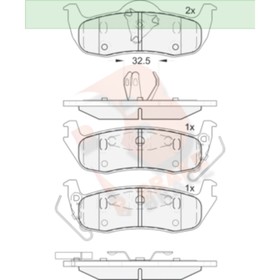 

Дисковые тормозные колодки R BRAKE RB1766