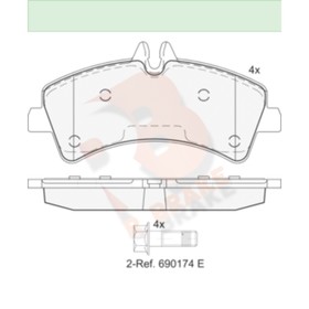 

Дисковые тормозные колодки R BRAKE RB1849