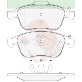 

Дисковые тормозные колодки R BRAKE RB1859