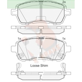 

Дисковые тормозные колодки R BRAKE RB1881-200