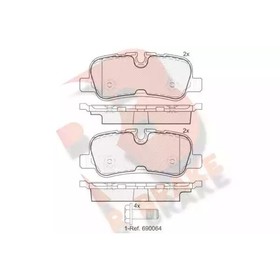 

Дисковые тормозные колодки R BRAKE RB1946