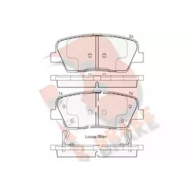 

Дисковые тормозные колодки R BRAKE RB1954