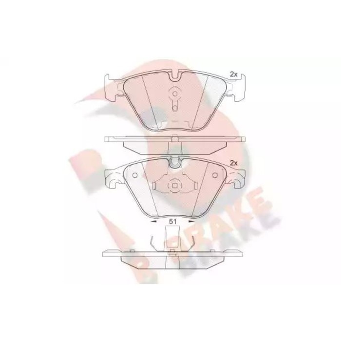 

Дисковые тормозные колодки R BRAKE RB2065