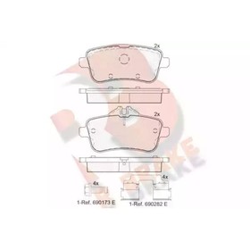 

Дисковые тормозные колодки R BRAKE RB2072-067