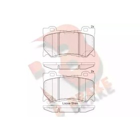 

Дисковые тормозные колодки R BRAKE RB2089