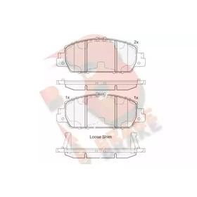 

Дисковые тормозные колодки R BRAKE RB2153