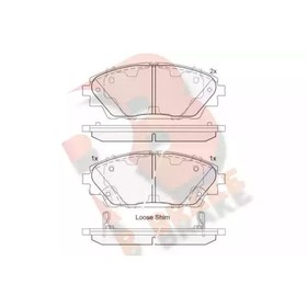 

Дисковые тормозные колодки R BRAKE RB2171