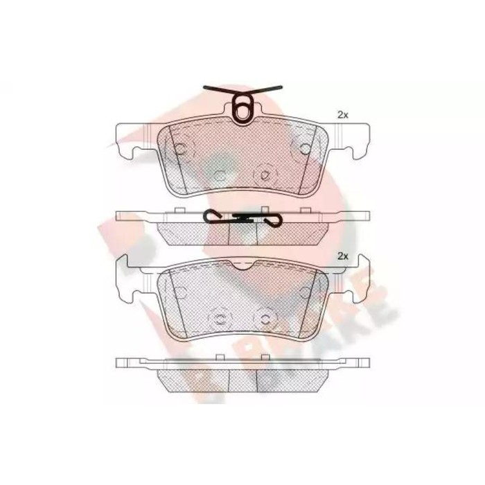 

Дисковые тормозные колодки R BRAKE RB2174-208