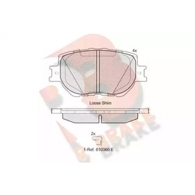 

Дисковые тормозные колодки R BRAKE RB2200