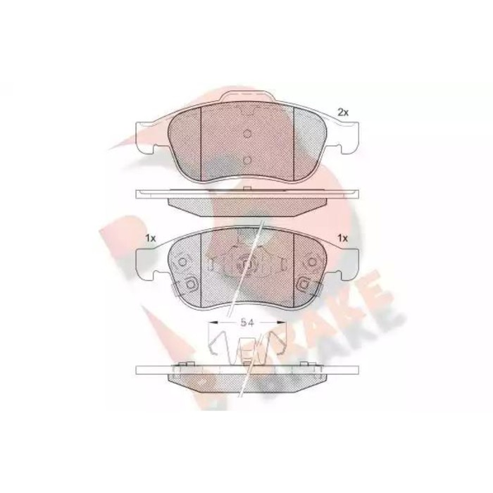 

Дисковые тормозные колодки R BRAKE RB2228