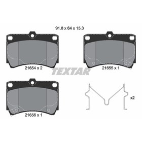 

Колодки тормозные дисковые TEXTAR 2165404