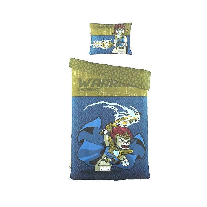 Постельное белье 1,5сп LEGO Chima Lion голубой, 160*220см, 180*240см, 50*70см 2шт, 120 гр/м, ранфорс