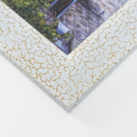 

Фоторамка пластик 30х40 см 742 белый кракелюр (пластиковый экран)