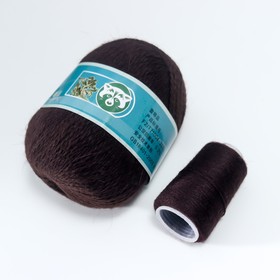 

Пряжа "Mink wool" 90% пух норки,10% полиамид 350м/50гр + нитки (815 шоколад)