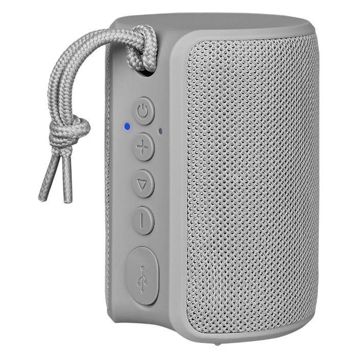 

Портативная колонка TFN Play, 5 Вт, microUSB, IPX7, 1800 мАч, серая