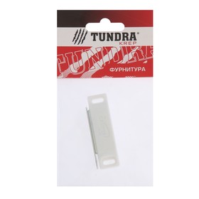 Магнит мебельный TUNDRA M002W, 60х13, средний, цвет белый, 1 шт