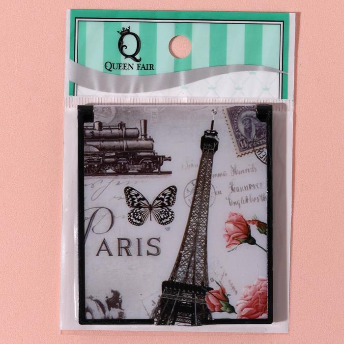 Зеркало складное, прямоугольное, одностороннее, без увеличения, цвета МИКС