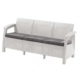 Комплект мебели "NEBRASKA SOFA 3" (3х местный диван), белый от Сима-ленд