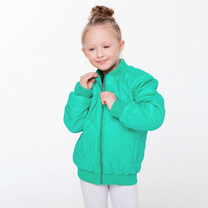 

Куртка для девочки, цвет светло-зелёный, рост 104 см