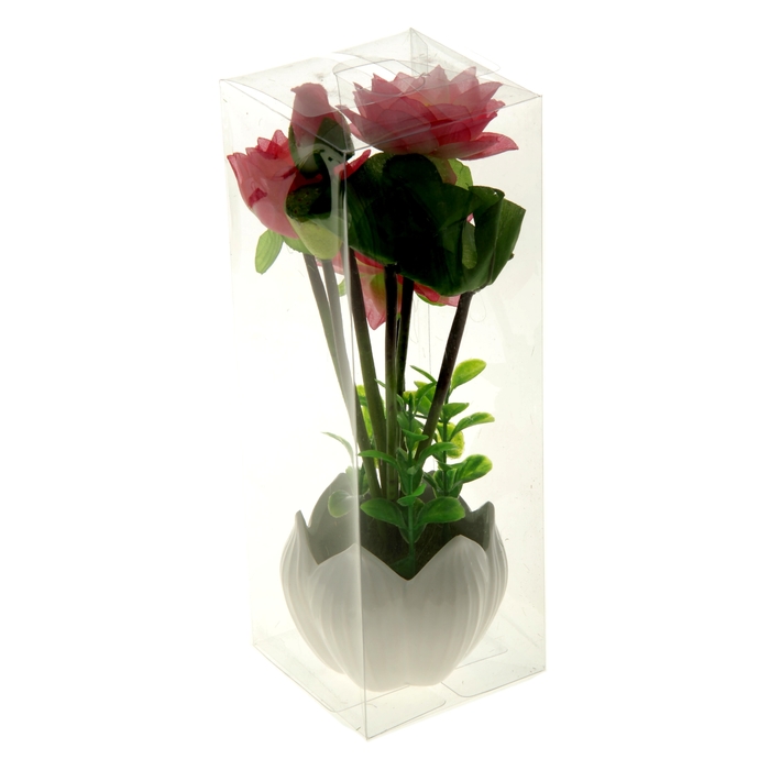 Композиция в горшке-тюльпане "Лотос" (микс)