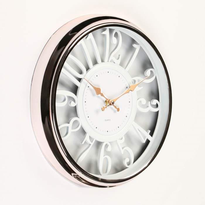 фото Часы настенные, серия: интерьер, плавный ход, d-30.5 см, аа