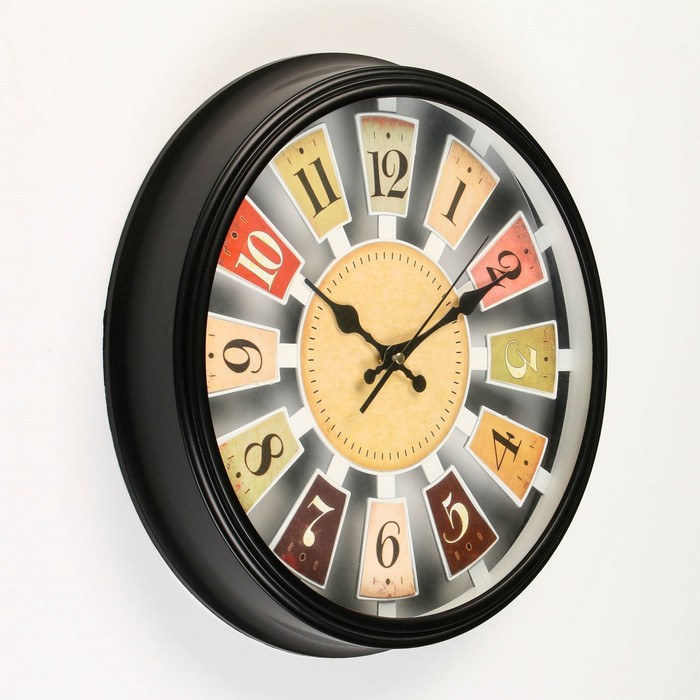 фото Часы настенные, серия: интерьер, дискретный ход, d=37 см, аа