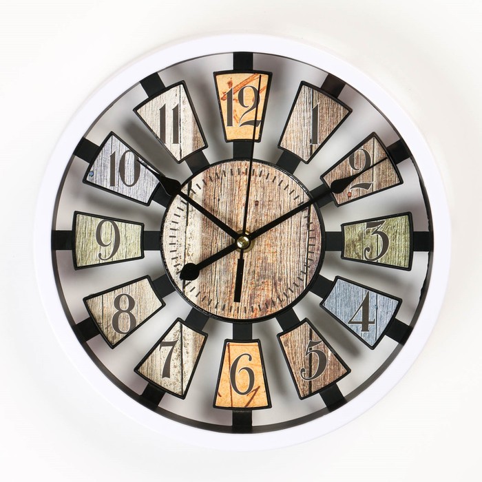 Часы настенные, серия: Интерьер, дискретный ход, d-25 см, АА , белые часы настенные серия классика дискретный ход d 20 см аа