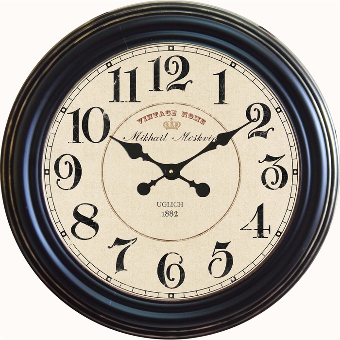 Настенные часы, серия: Интерьер, "Белфаст", плавный ход, 42 х 42 см