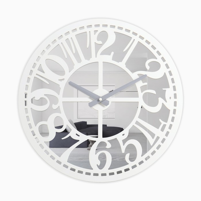 Настенные часы, серия: Интерьер, "Альбит", дискретный ход, 41 х 41 х 1.5 см