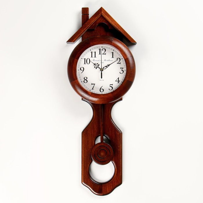 Настенные часы, серия: Маятник, "Нако", 54 х 19.5 х 7 см