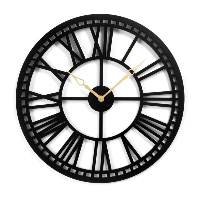 Настенные часы, серия: Интерьер, "Тайм", плавный ход, 65 х 65 х 1.5 см