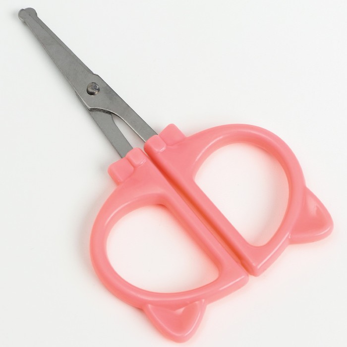 Маникюрные ножницы детские, цвет розовый фотографии