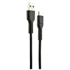 

Кабель Hoco U31, microUSB - USB, 2.4 А, 1 м, нейлоновая оплетка, черный