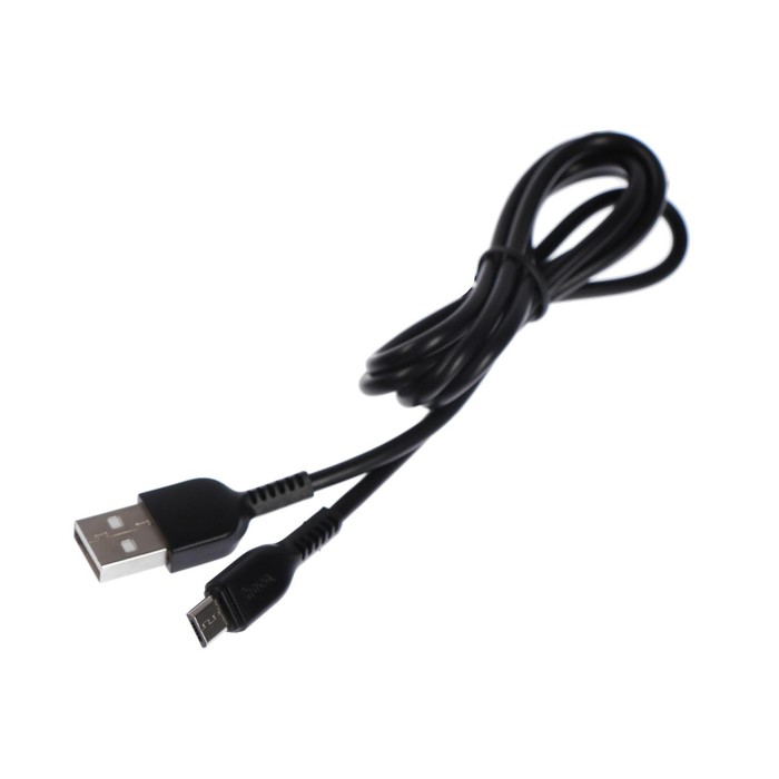 Кабель Hoco X20, microUSB - USB, 2 А, 1 м, PVC оплетка, черный