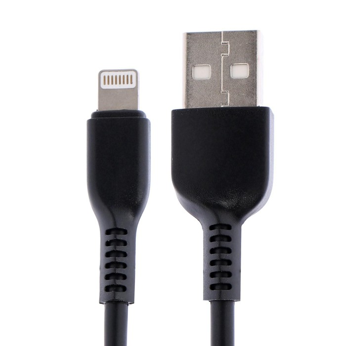 Кабель Hoco X20, Lightning - USB, 2 А, 3 м, PVC оплетка, черный